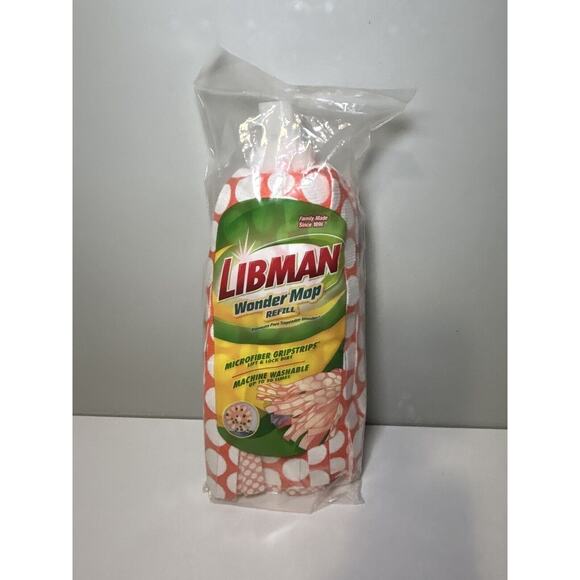 Libman Wonder Mop Refill Microfiber Grip Strips Replacement NEW FACTORY SEALED - Picture 1 of 2